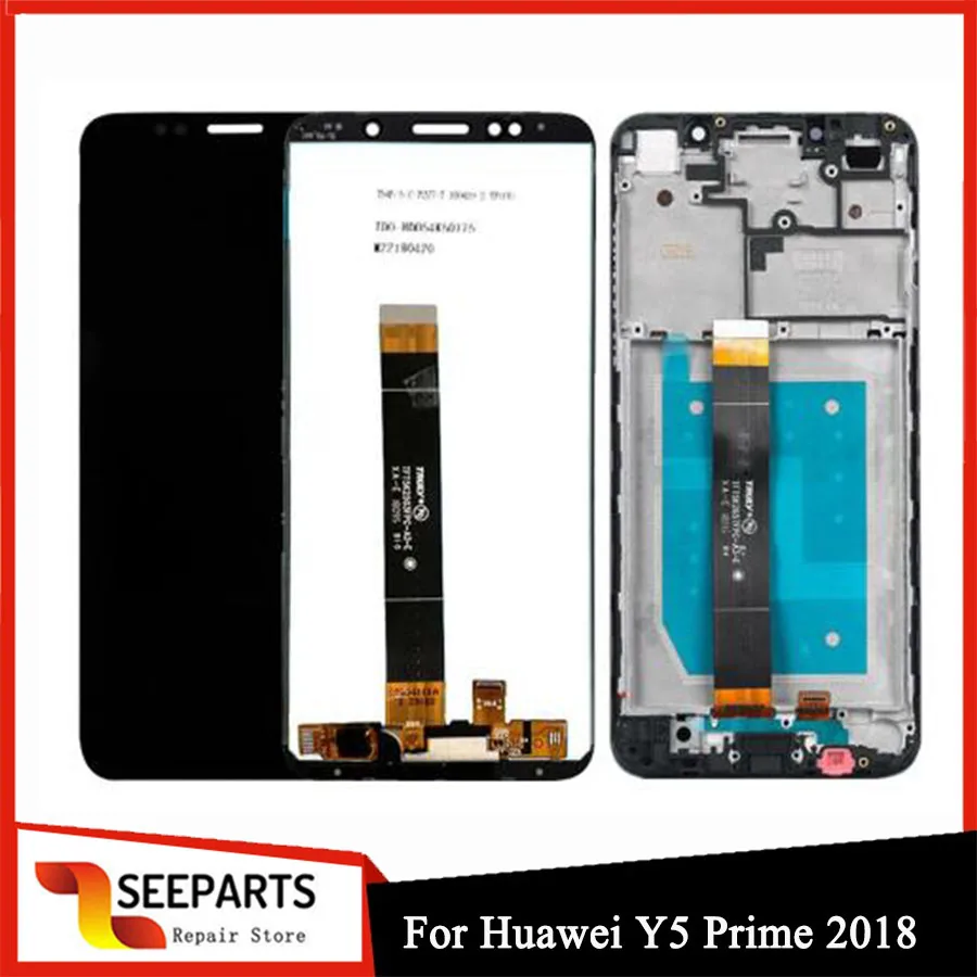 

5,45 дюймовый полный ЖК-дисплей для Huawei Y5 Prime 2018, сенсорный экран с дигитайзером в сборе, Huawei Y5 Prime 2018, телефон