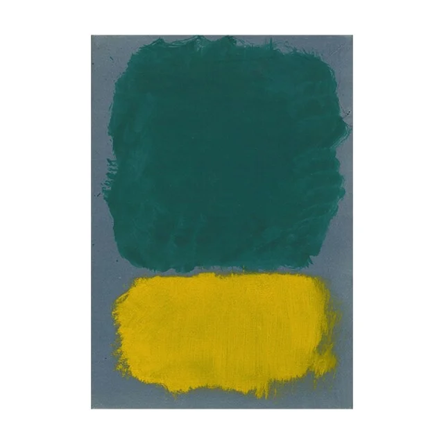 

Mark Rothko Famous Poster Handmade Green and Yellow Color Canvas Painting Abstract Oil Painting Unframed for Living Room