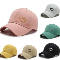 new baseball cap for men women summer sun hat smile character embroidery casual adjustable men snapback sunhat golf baseball hat