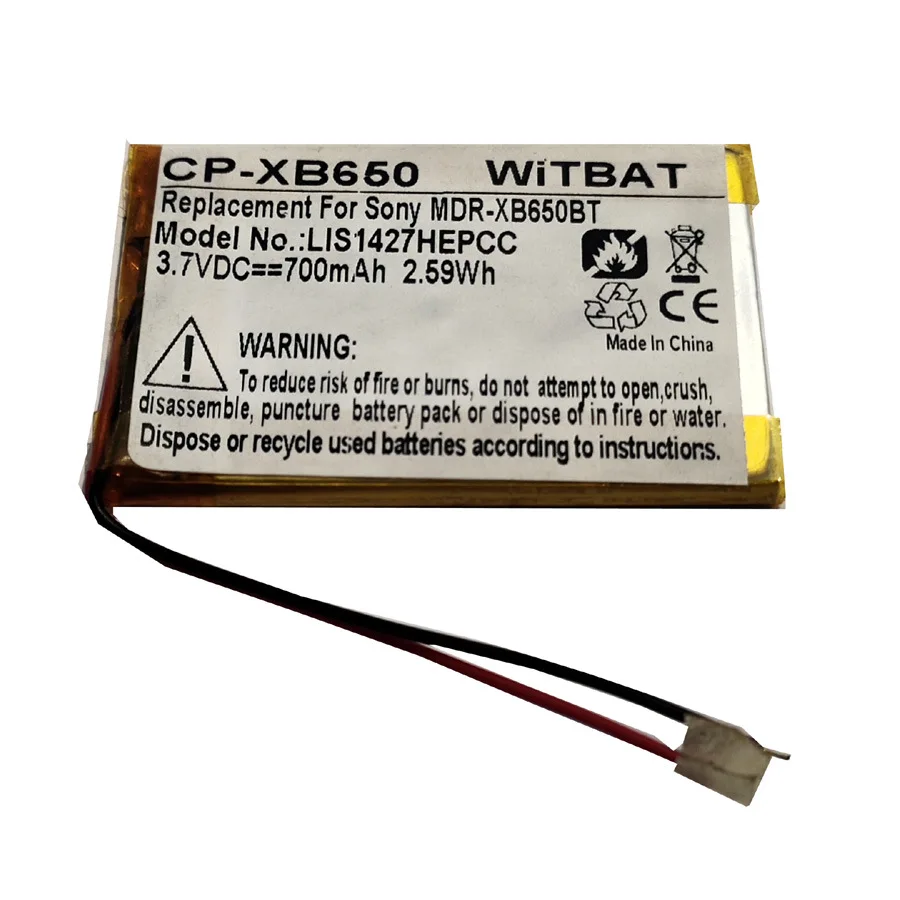 

ZHUJI 700mAh Battery for Sony MDR-RF6500,LIS1427HNPCS