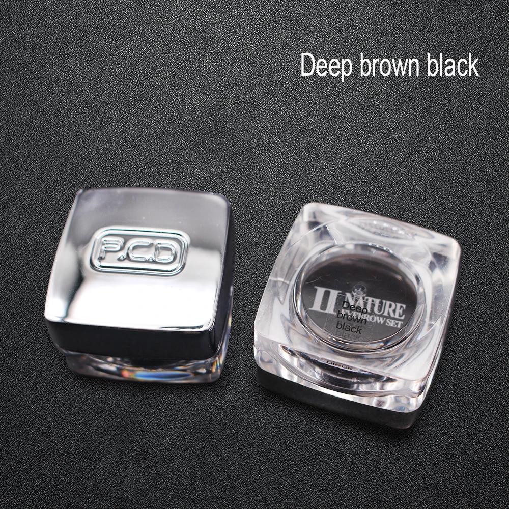 PCD микро пигмент для бровей Перманентный макияж 11 цветов квадратные бутылочки