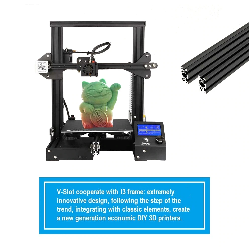 Creality 3D Ender 3 принтеры DIY Kit Друкер самостоятельной сборки 220*220*250 мм с возобновить