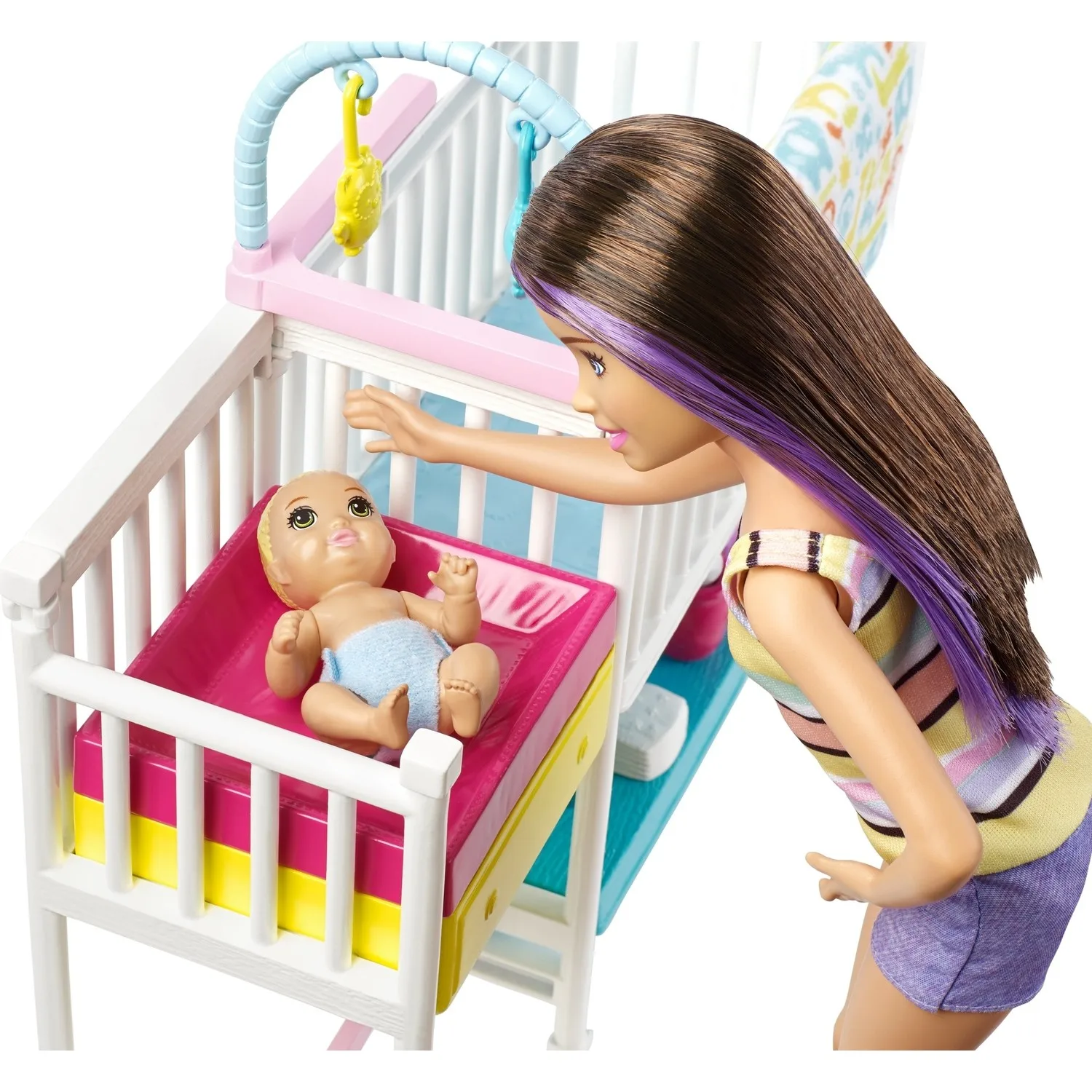 Оригинальный детский игровой набор Барби с шкипером Babysitters inc 2 куклы детская