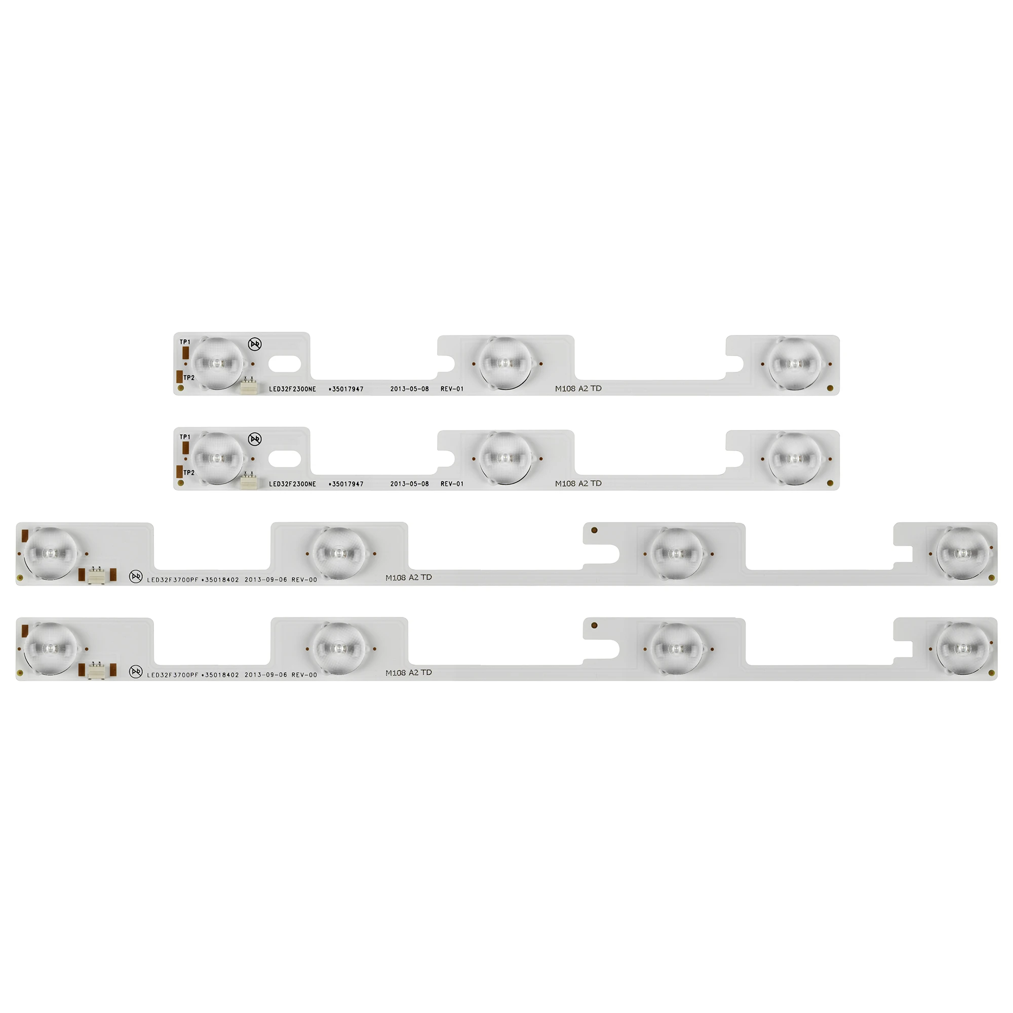 Новый 4 шт./компл. (2 шт. * светодиодный + 2 шт 3 светодиодный) подсветка полосы для KONKA