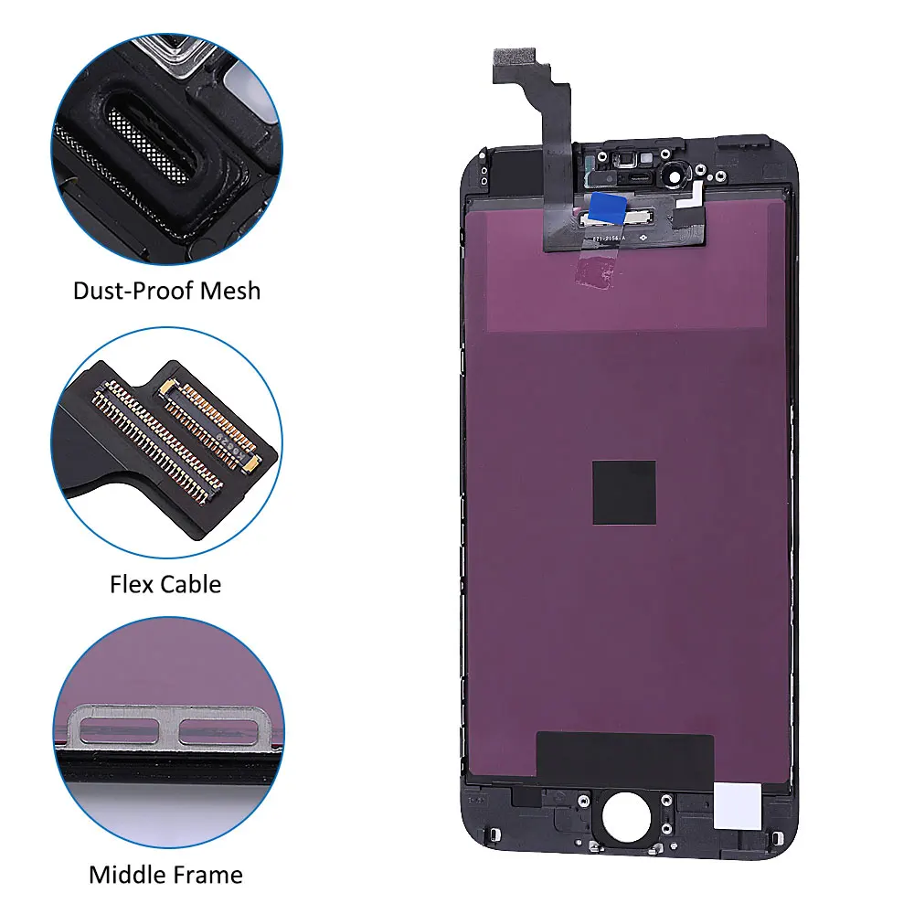 Elekworld класс для iphone 6 6S Plus ЖК сенсорный дигитайзер экран сборка Замена для iphone 5S дисплей экран s