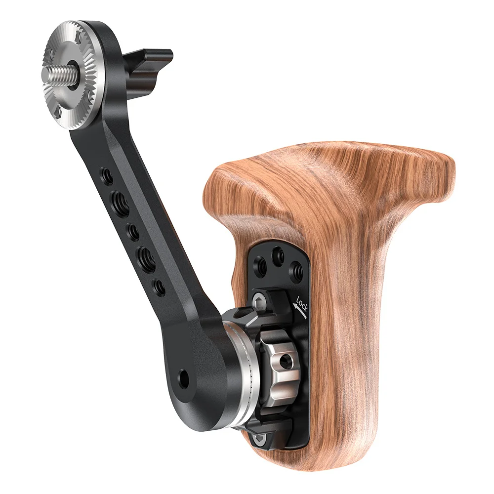 SmallRig Right Side Wooden Handle with ARRI Rosette For Universal DSLR Camera Cage Shoulder Mount Support System Rig - 1941 | Электроника