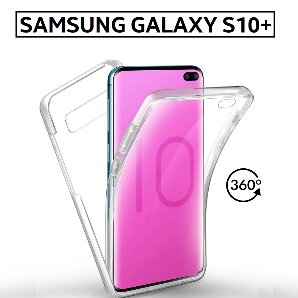 Прозрачный силиконовый чехол для SAMSUNG GALAXY S10 PLUS тонкий противоударный из ТПУ и
