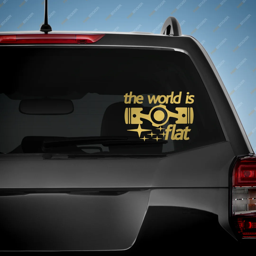 Наклейка на авто для SUBARU - The World is Flat виниловая наклейка стикер | Автомобили и