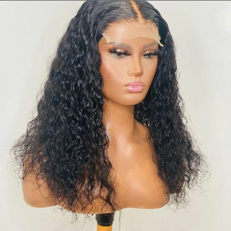 

Свободные вьющиеся синтетические парики, синтетические парики для женщин, волосы из высокотемпературного волокна, средней части, парик без...