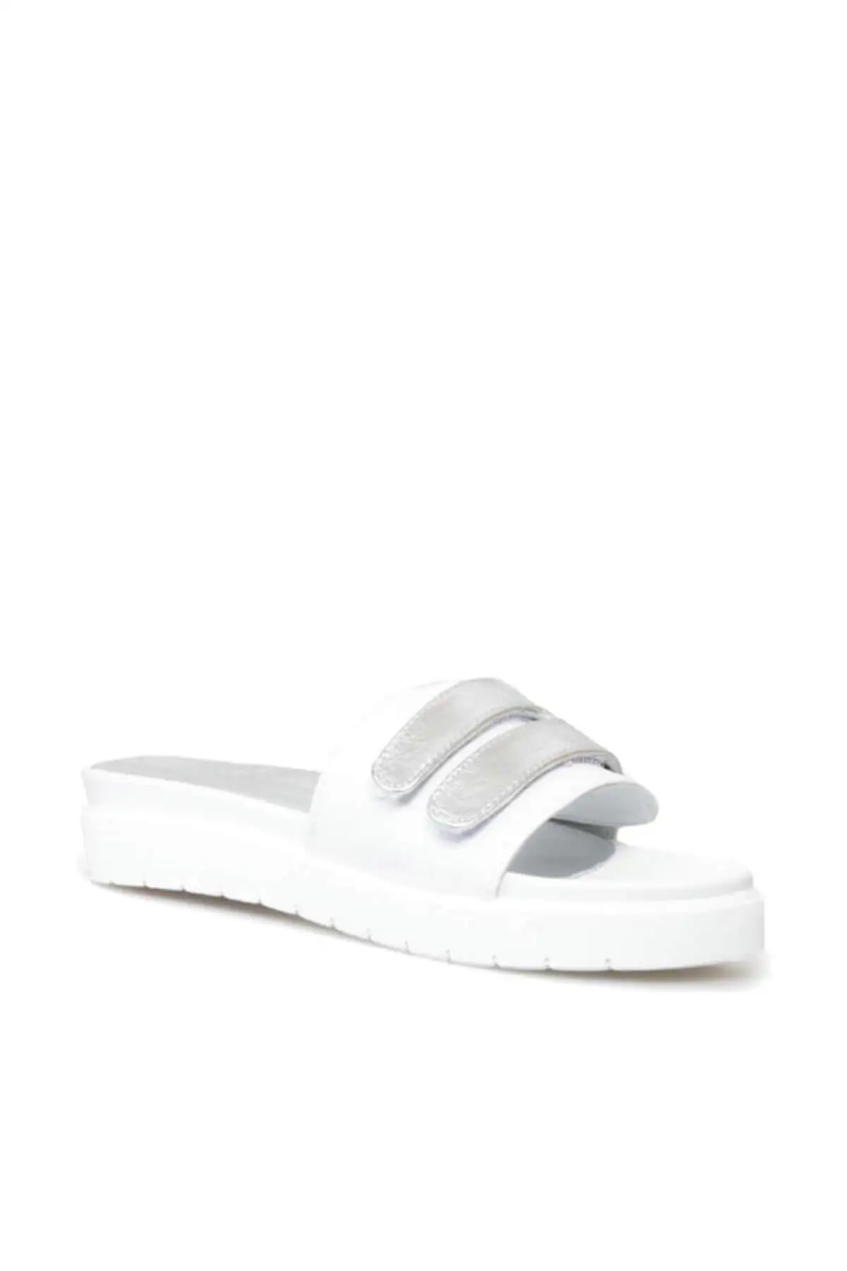 Derimod/белые женские тапочки из натуральной кожи | Обувь