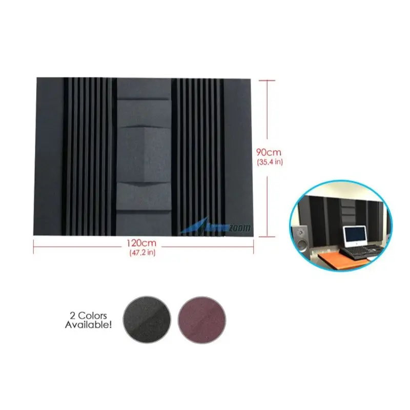 Arrowzoom 10 шт 47 2 &quotx 35 4" x 9 "стеновая изоляция студия Звукопоглощающая Панель