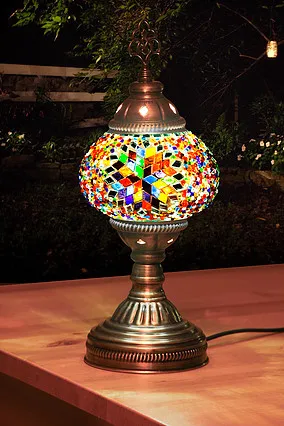 

Turkish different colors Handmade mosaic table lamps