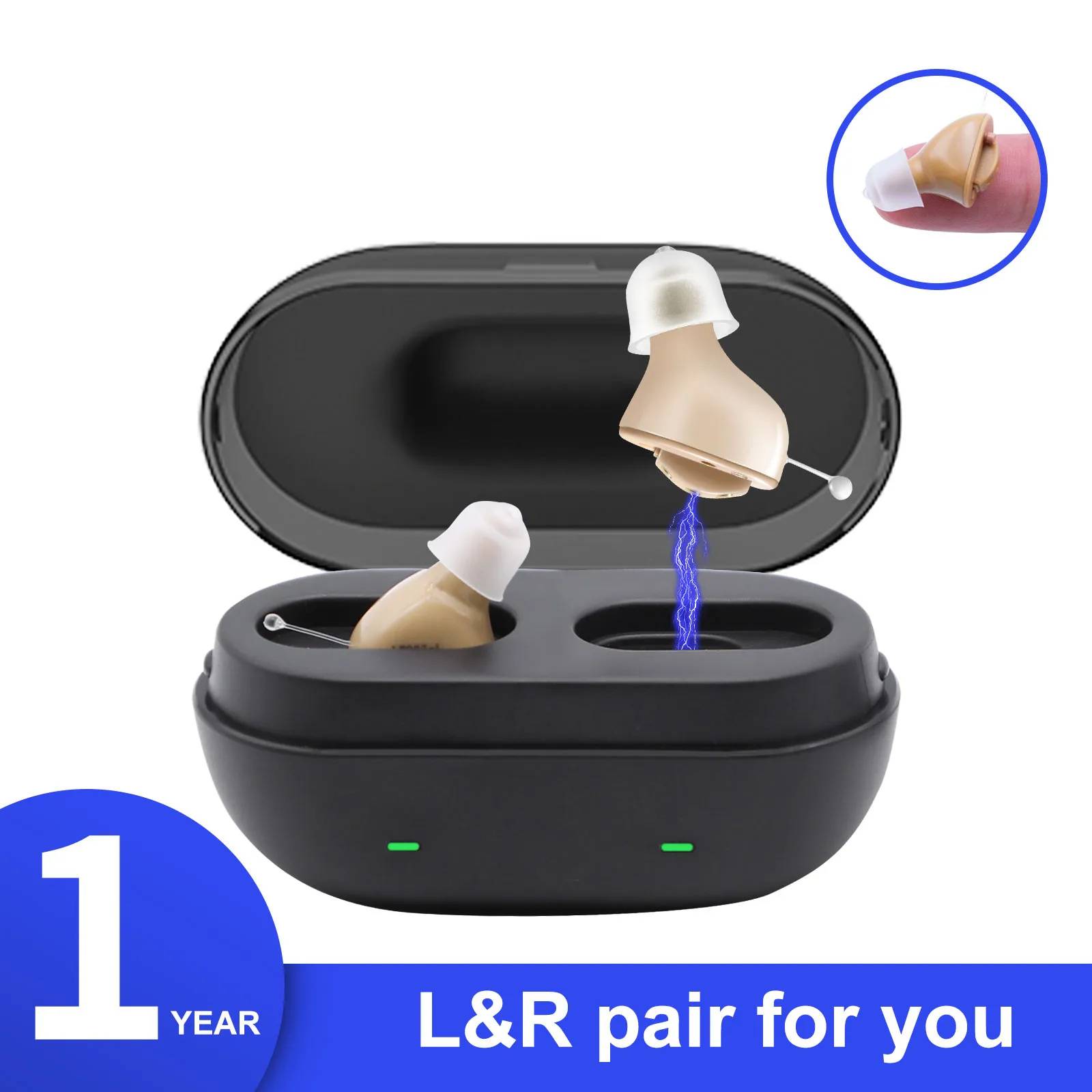 Перезаряжаемые слуховые аппараты 7 каналов беспроводные наушники усилитель