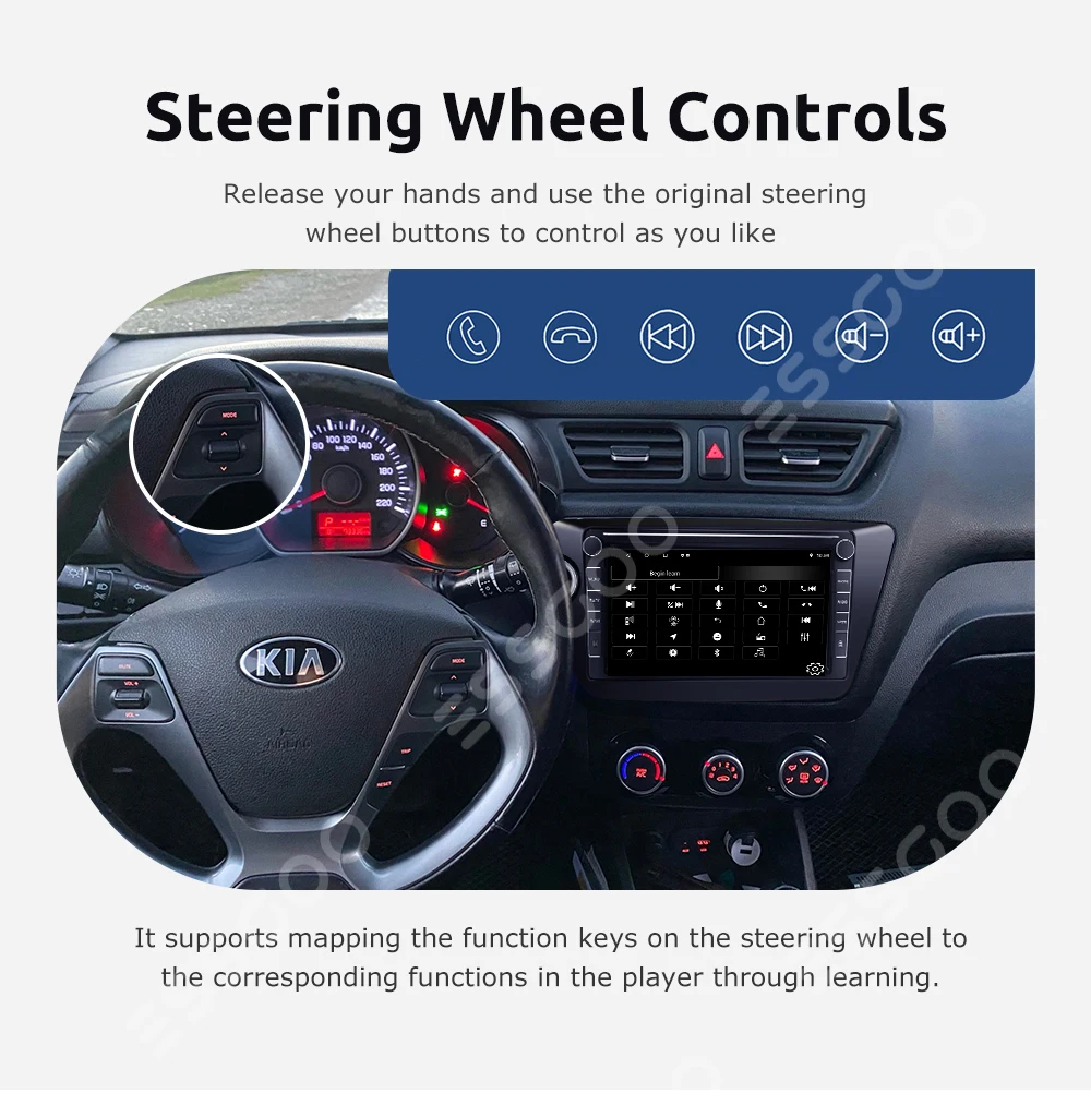 Автомагнитола ESSGOO 2 Din Android 10 мультимедийный плеер для Kia Rio 3 K2 2010-2015 Авторадио