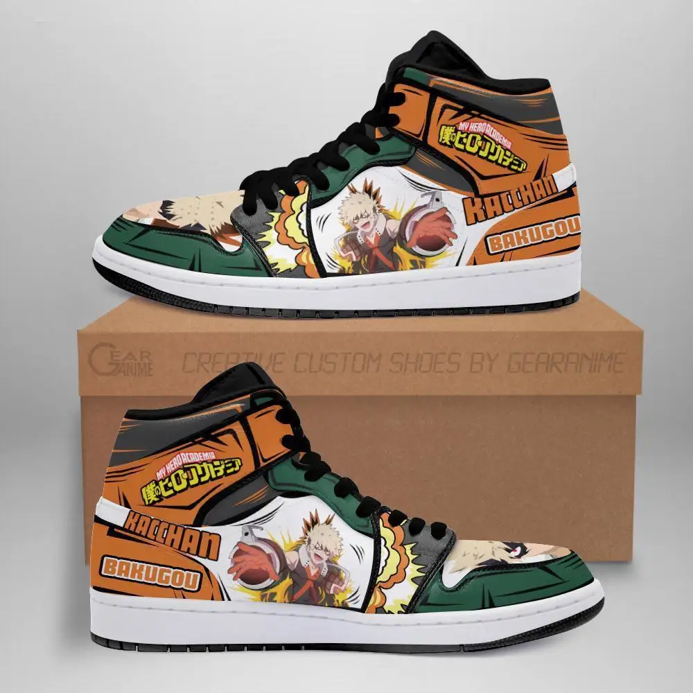 

2021 Summer Men's Fashion Trend Breathable and Wearable My Hero Academy Characters Izuku Midoriya and Katsuki Bakugo Anime Shoes