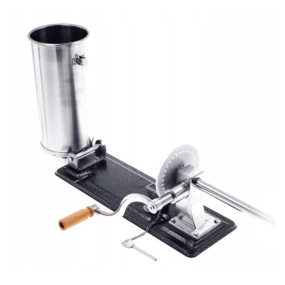 Колбасный шприц KAMILLE 3 кг горизонтальный из нержавеющей стали пластиковые