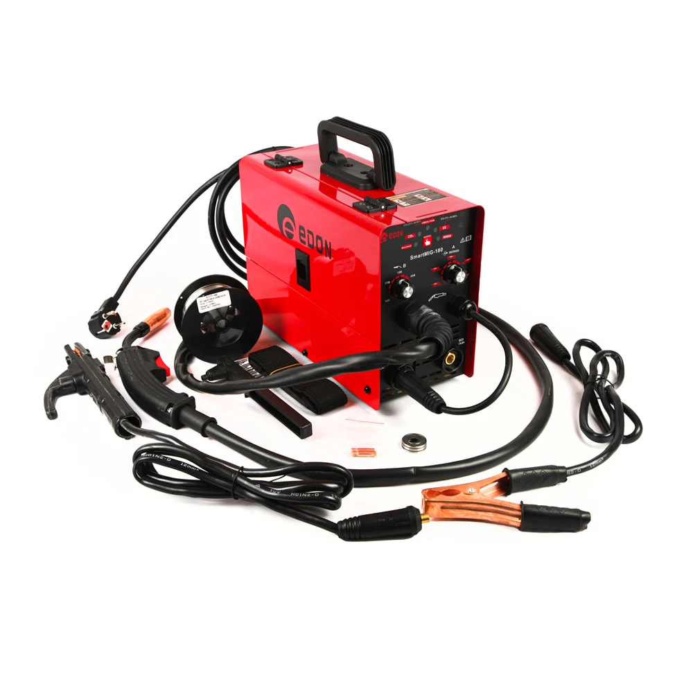 Semi-Automatic inverter welding machine Edon smart MiG-210 4 in 1 MIG/mag/FCAW/MMA portable | Инструменты