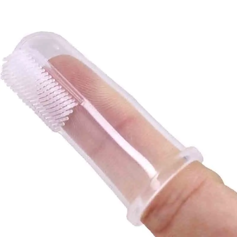 10 шт. Мягкая Силиконовая зубная щетка для домашних животных очиститель зубов