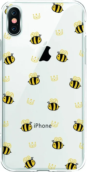 SW0022 drawing TPU silicone case bees crowns for Huawei P Smart | Mobile Phone Cases &amp Covers