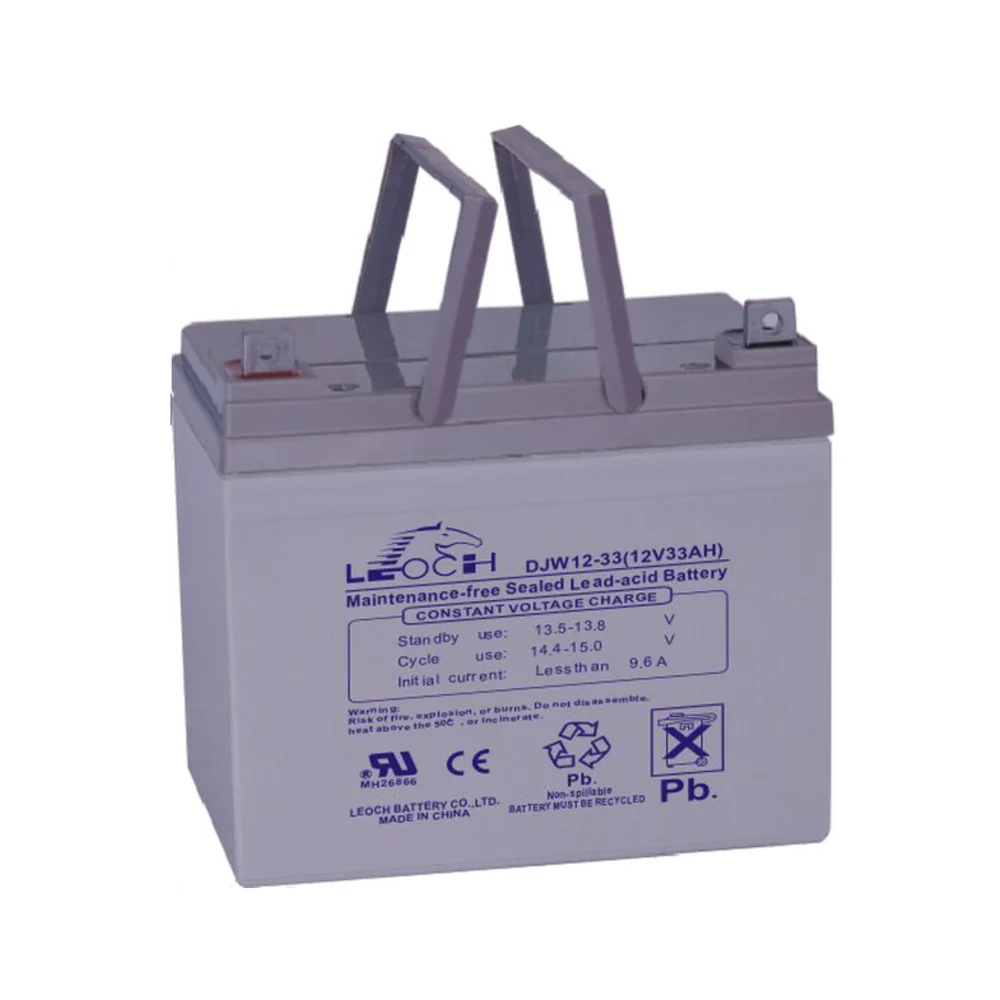 Аккумулятор LEOCH DJW12-33 12 вольт 33 Ач (195x130x180)для систем безопасности/аварийного