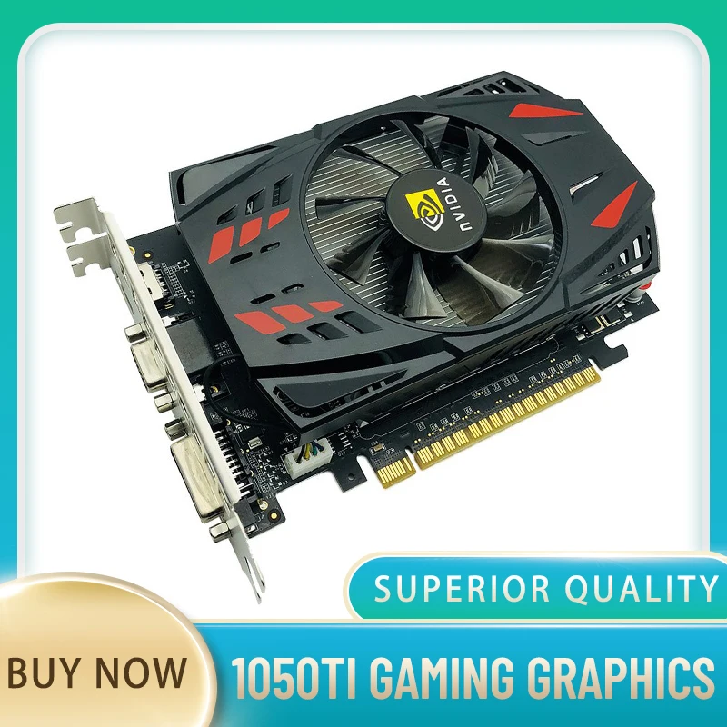 550 TI видеокарта процессор 128 бит 2 ГБ GDDR5 один вентилятор игровая с контролем