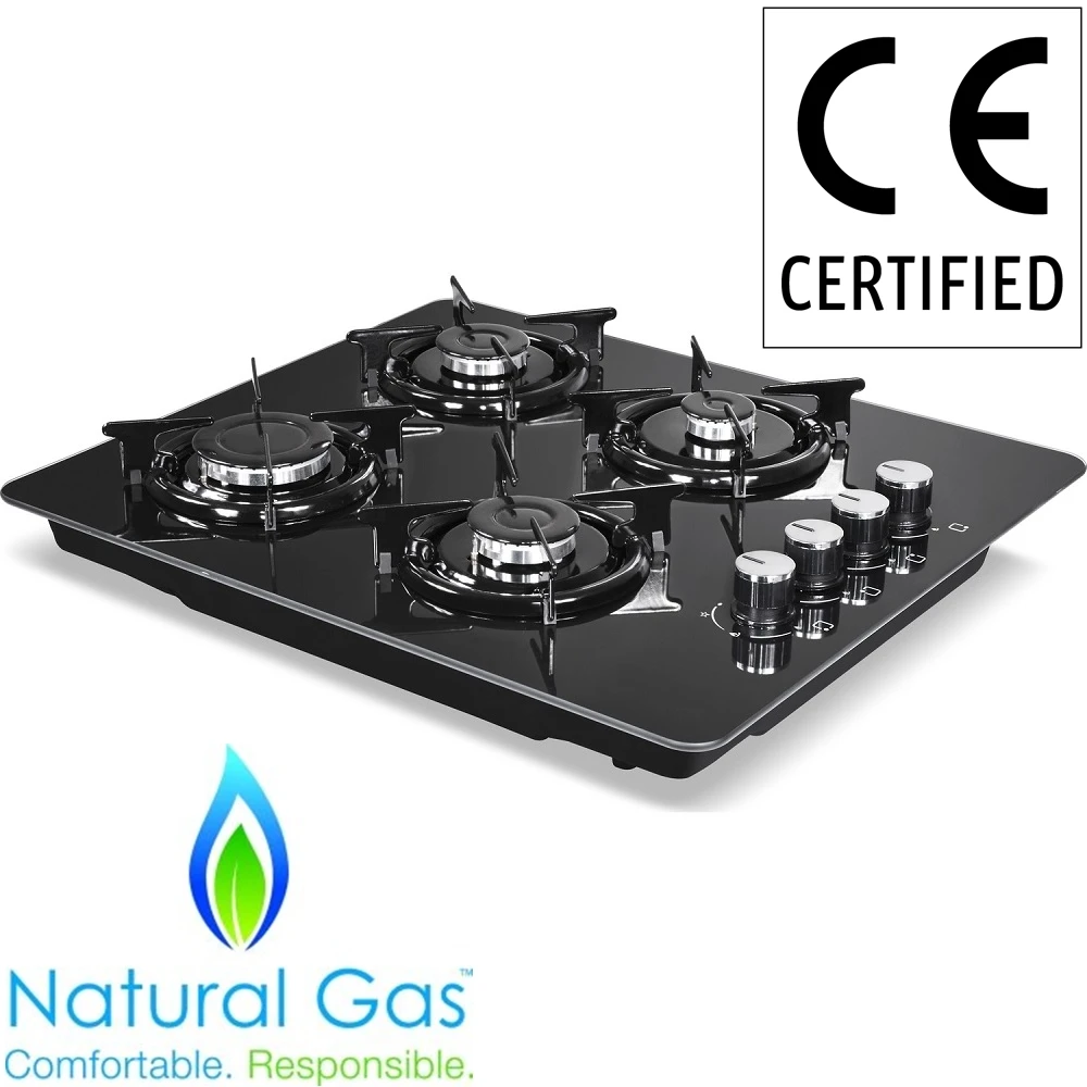 black glass new design natural gas built in 4 burner kitchen cooktop stoves built in hob cooking appliance cookware gas cooker free global shipping
