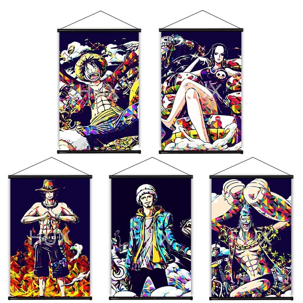 

Japan Anime One Piece Luffy Home Manga Decoration Canvas Painting Pictures Prints Modern Mural Wanted Kids Bedroom Wall Art Gift