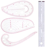 nonvor french curve metric rulers set tailor drawing template craft tool cutting ruler clothing sample metric ruler 4 pcs