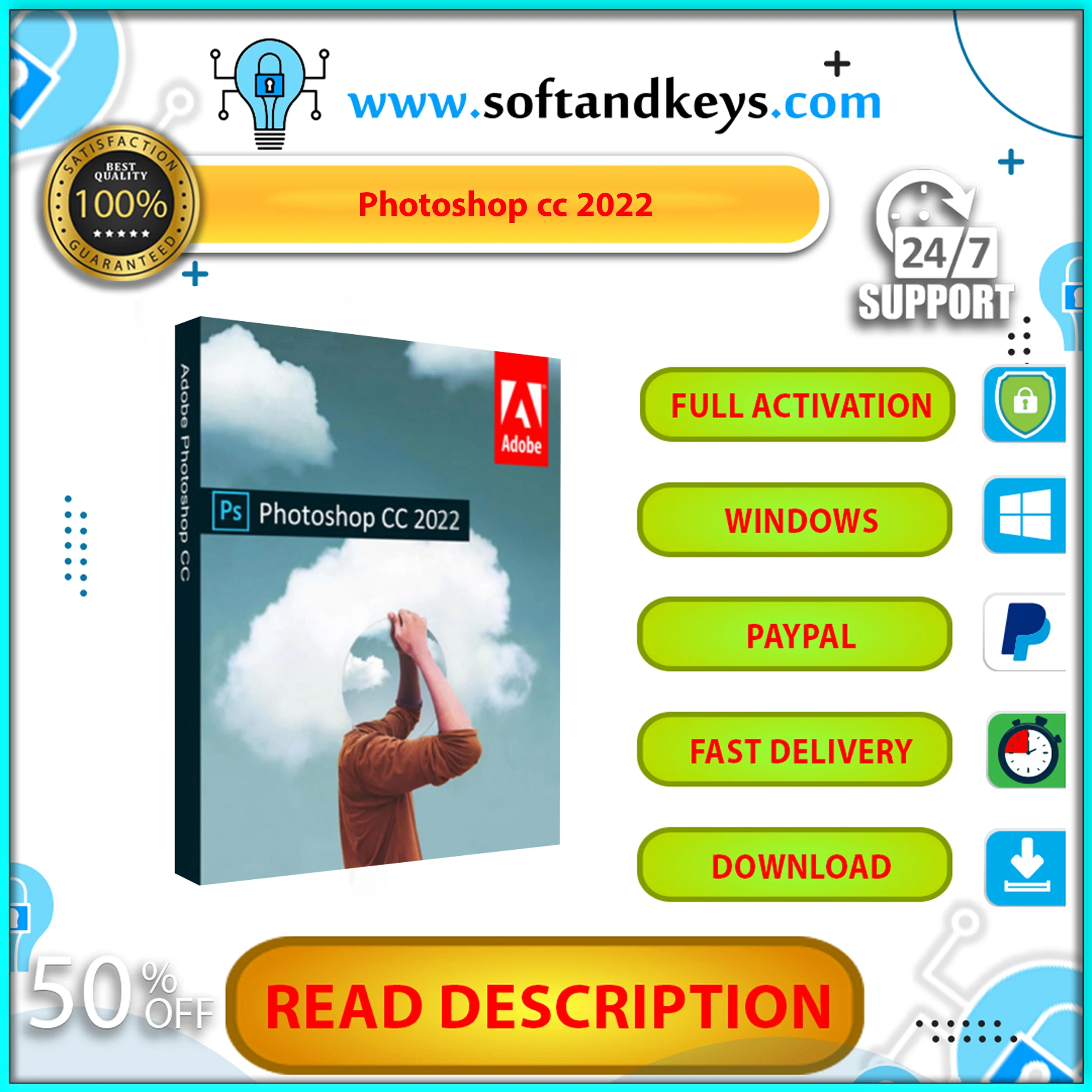 

{Adobe Photoshop CC 2022Fast deliveryLifetime ActivationWindows}