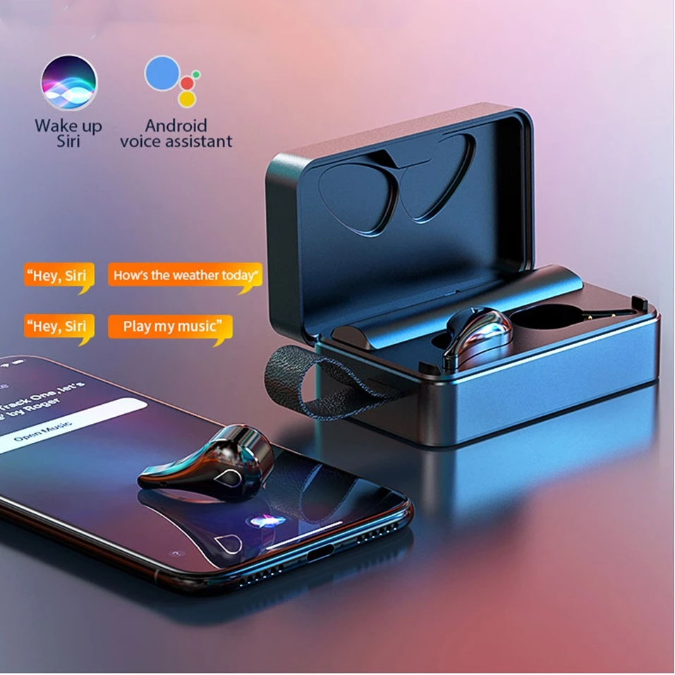 TWS-стереонаушники с поддержкой Bluetooth и зарядным футляром на 3500 мА · ч | Электроника