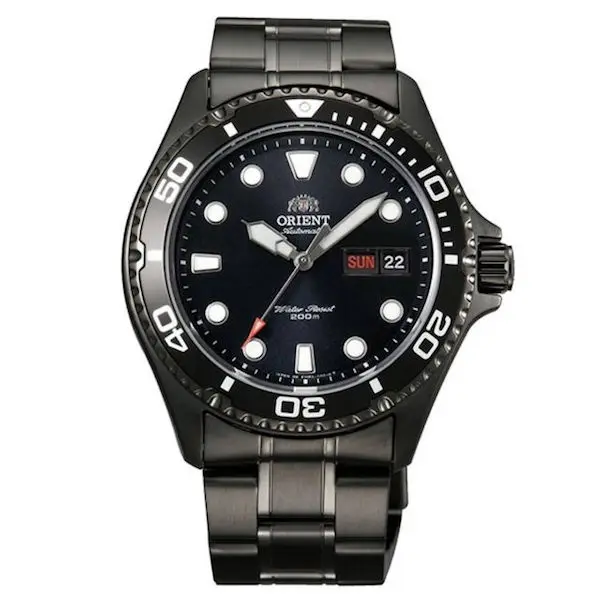 Orient FAA02003B RAY Ворон II Ванна ионов автоматический diver Мужские часы с черным