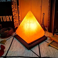 usb himalayan salt lamp with 8 colors changing hand carved purifier night light wooden base himalayan natural rock chakra lamp