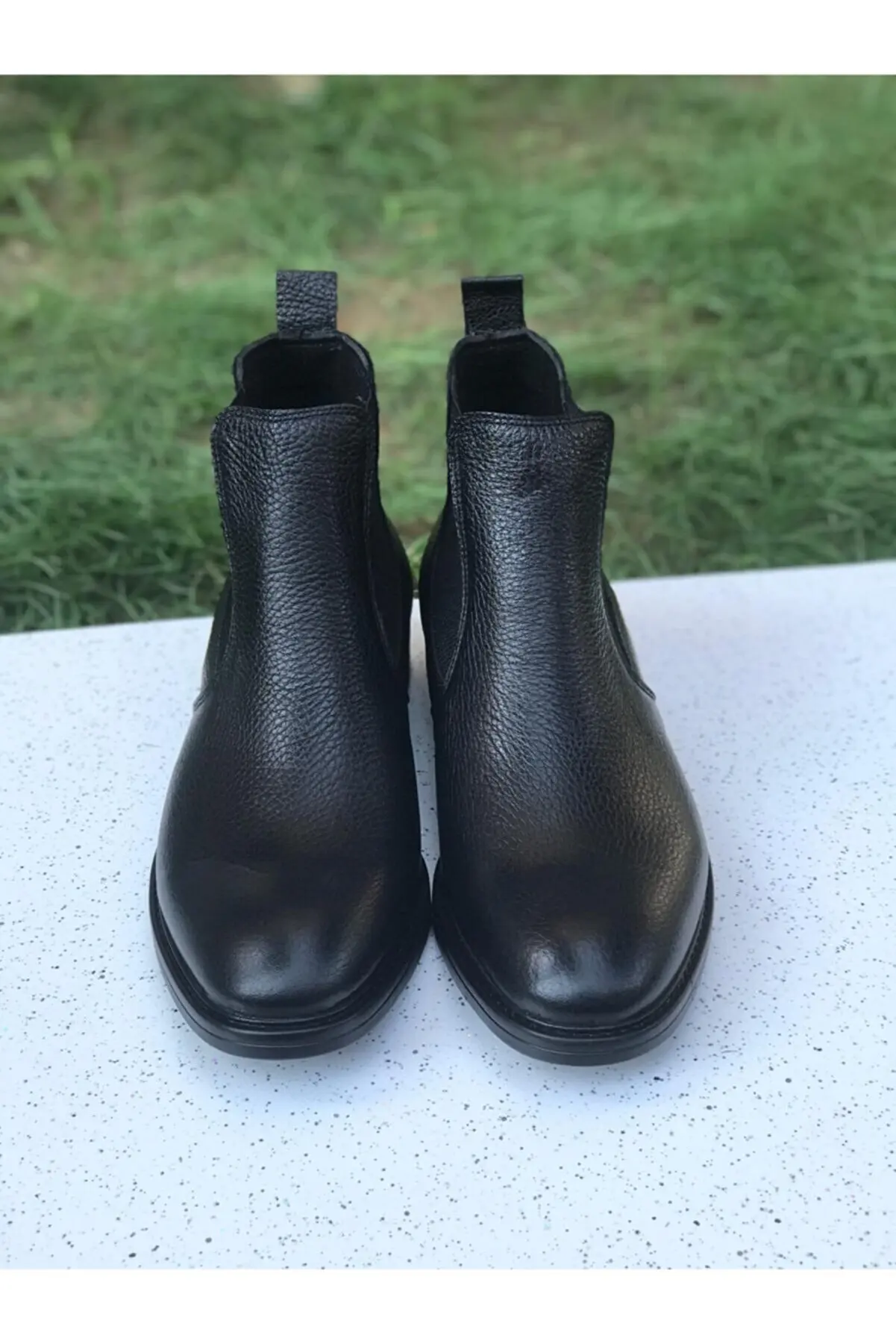 

Chelsea Original Leather Boots High Quality Men‘s Ankle No Slip Handmade Shoes For Men Turkish Quality 4 Season Winter Autumn