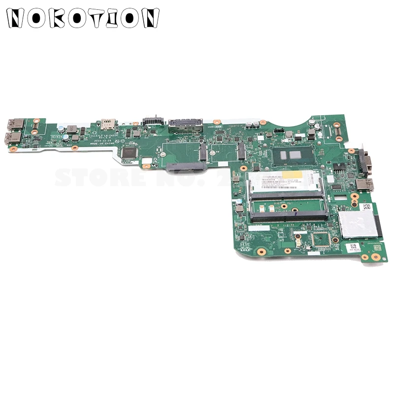 NOKOTION 01YR028 CILL1 L2 LA-C422P материнская плата для lenovo ThinkPad L570 Материнская плата ноутбука SR2F1 I7-6600U 2,6 ГГц процессор