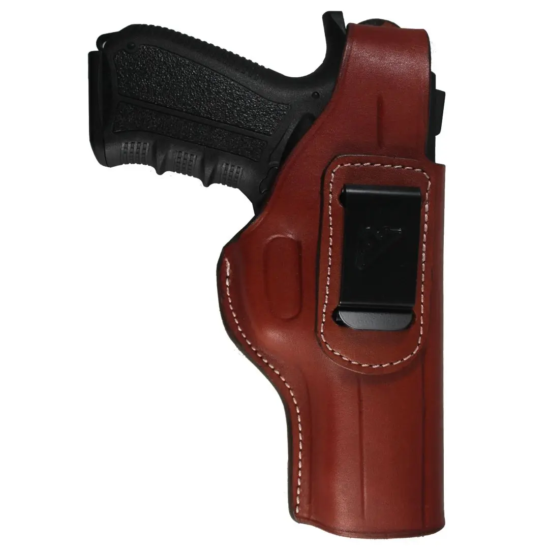 YT HOBBY Stoeger Cougar 8000 Handmade Concealed Carry IWB / OWB Real Leather Belt Pistol Firearm Gun Holster