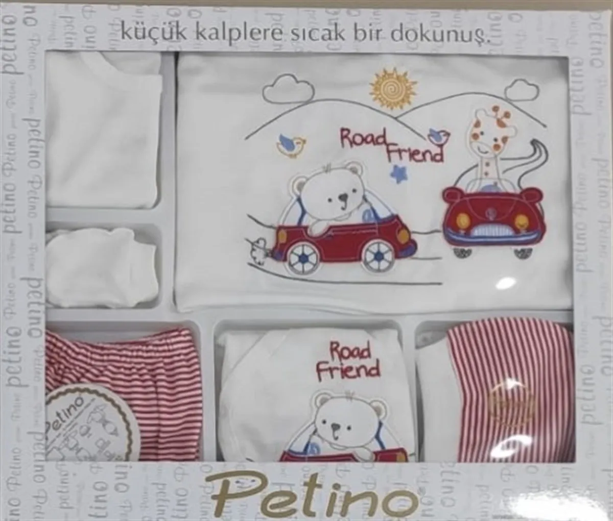 

Jaju Baby, 10 шт., дорожный друг с вышивкой красно-белого цвета