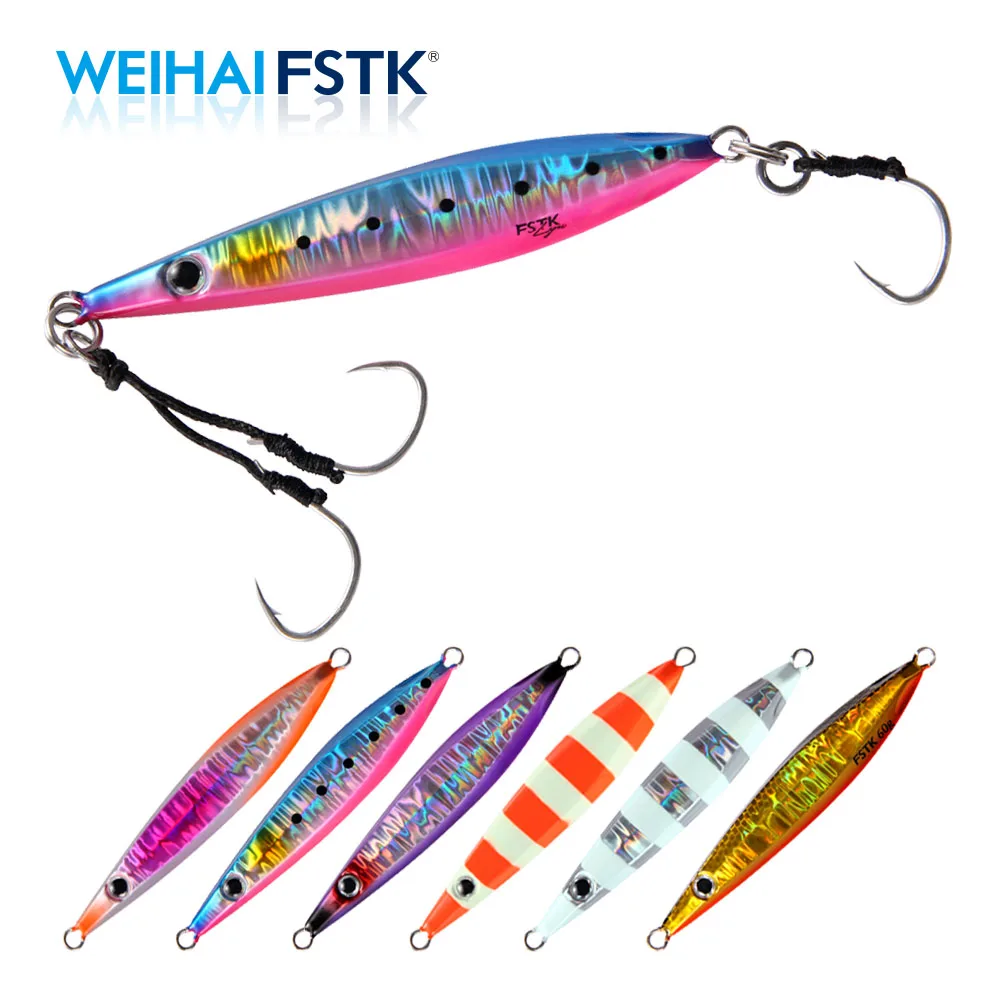 New Metal Jig 20G30G 40G60G 80G 100G 120G Fishing Lure Hard Bait Bass spoon Fishing Bait Trout Jigging Lure Jigs Saltwater Lures