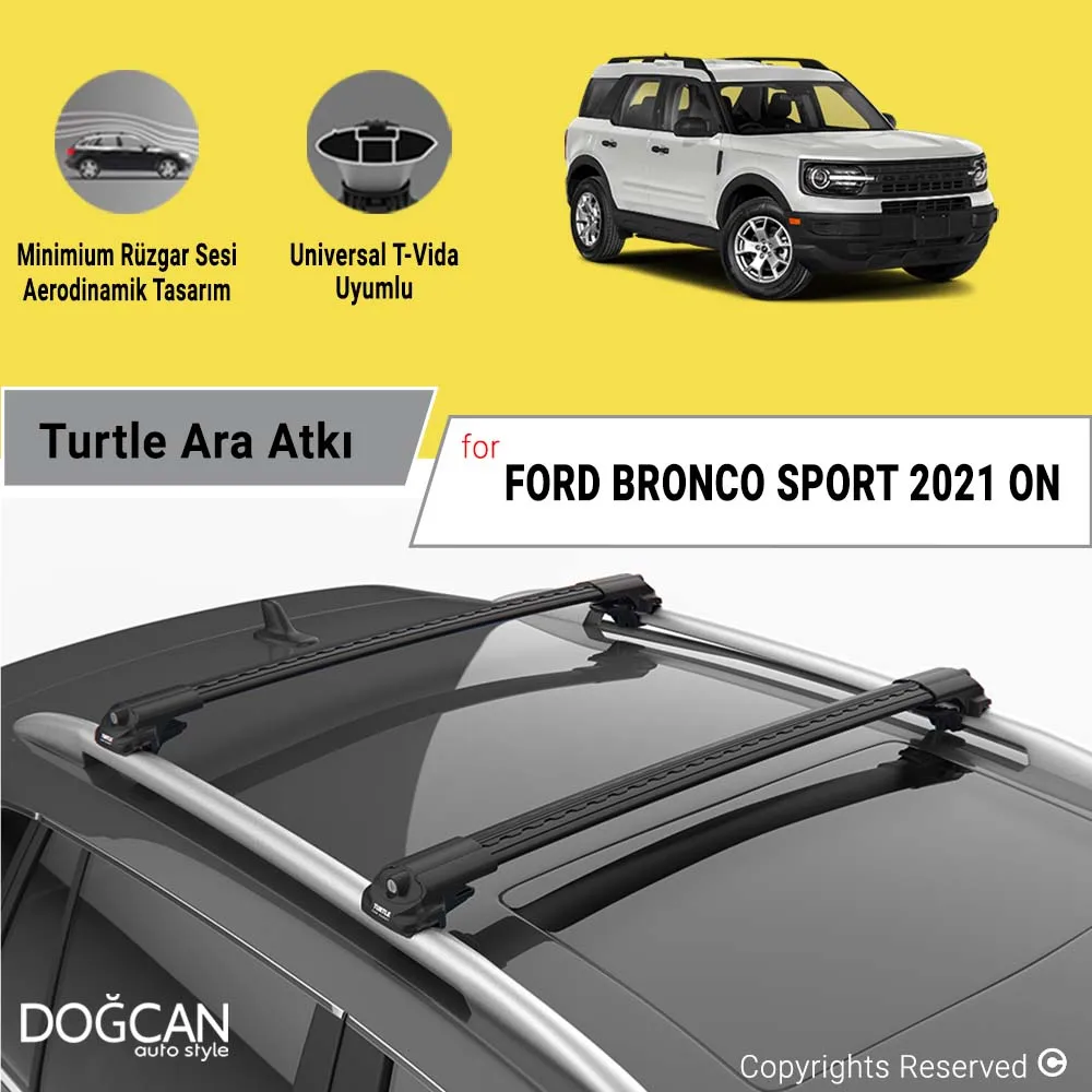 

Перекладины для FORD BRONCO SPORT 2021, поперечные рейки из алюминиевого сплава, багажник на крышу автомобиля, поперечная рейка для багажа