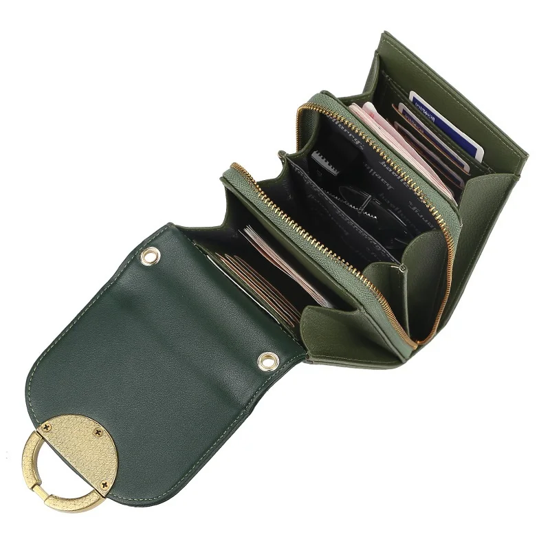 Сумка кросс-боди Женская однотонная с откидной застежкой и длинным ремешком |