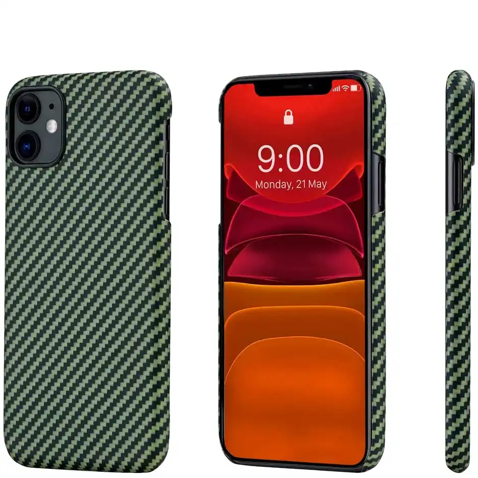 Чехол Pitaka Magez для iPhone 11 Черно-зеленый | Мобильные телефоны и аксессуары