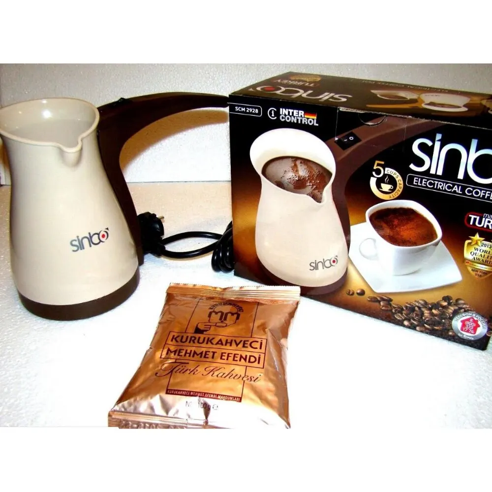 sinbo portable electrical turkish coffee pot office coffee maker boiled milk coffee kettle made in turkey kitchen appliance free global shipping