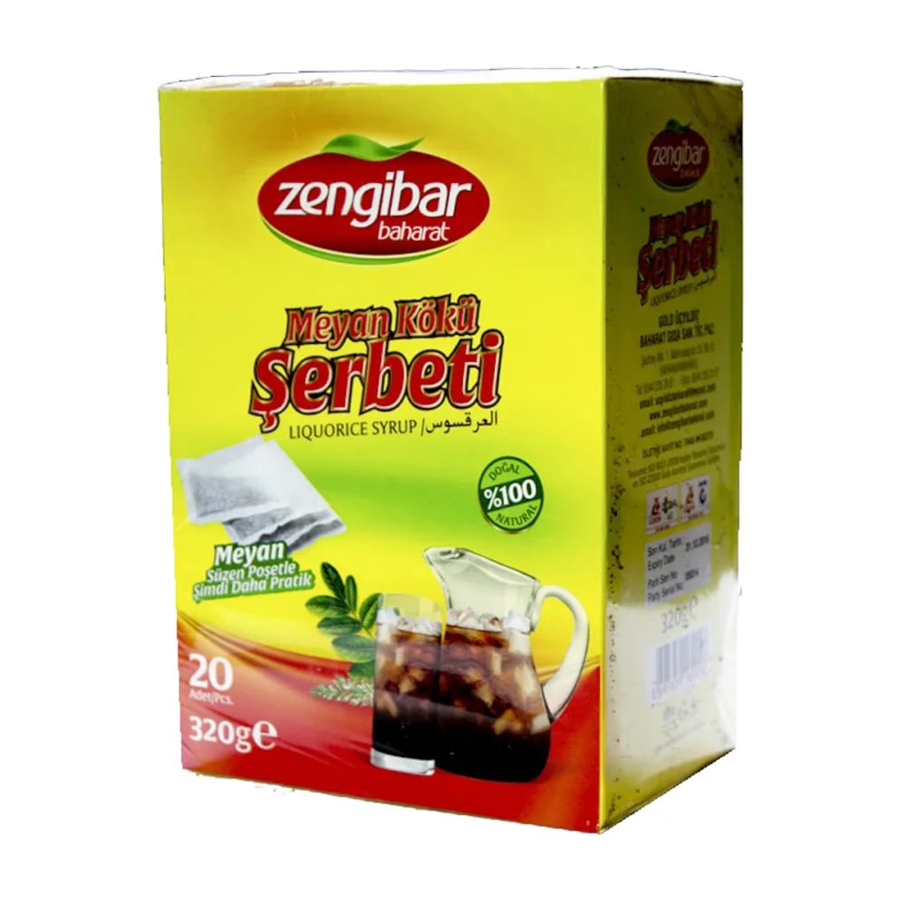 Лакричный сироп Zengibar лакричный экстракт 20 мешков 320 г вкусный напиток
