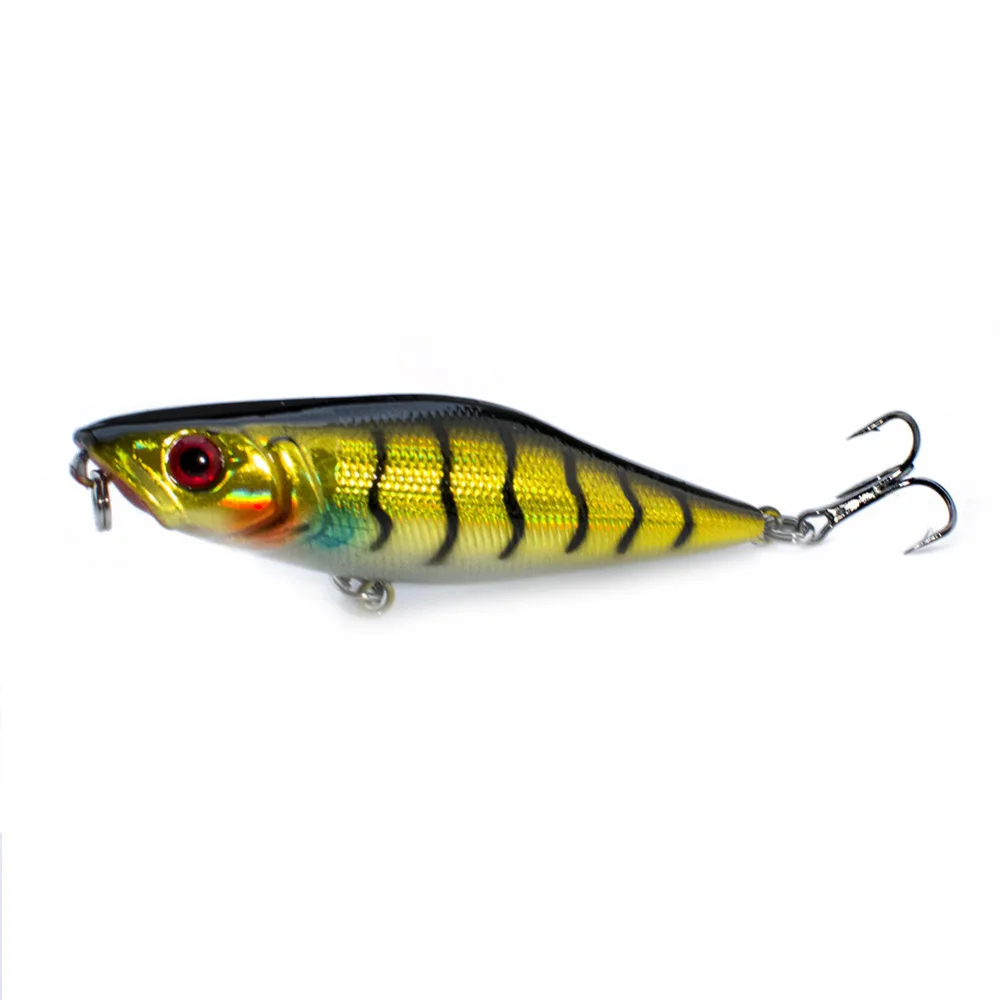 

10pcs Buoyancy Pencil Minnow Fishing Lure 7.5CM 7.2g Distance Throwing Bionic Bait Hard bait Wobblers Worm Carp Fishing Bait