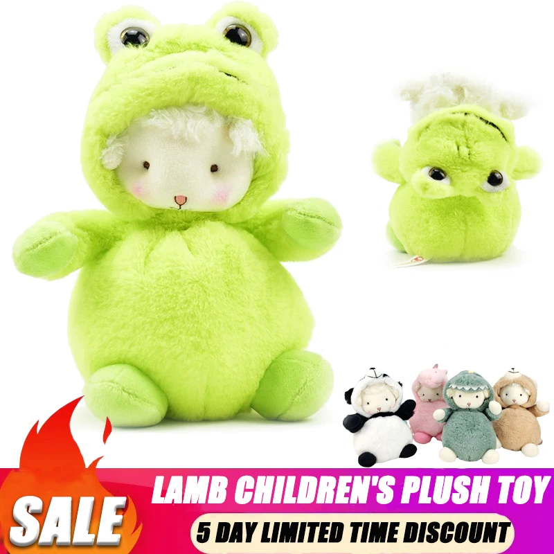 

20cm Toy New Kawaii Anime Animal Sheep Soft Stuffed Doll With Clothes Cartoon Plush Toys Birthday Girls Boys Gift For Children