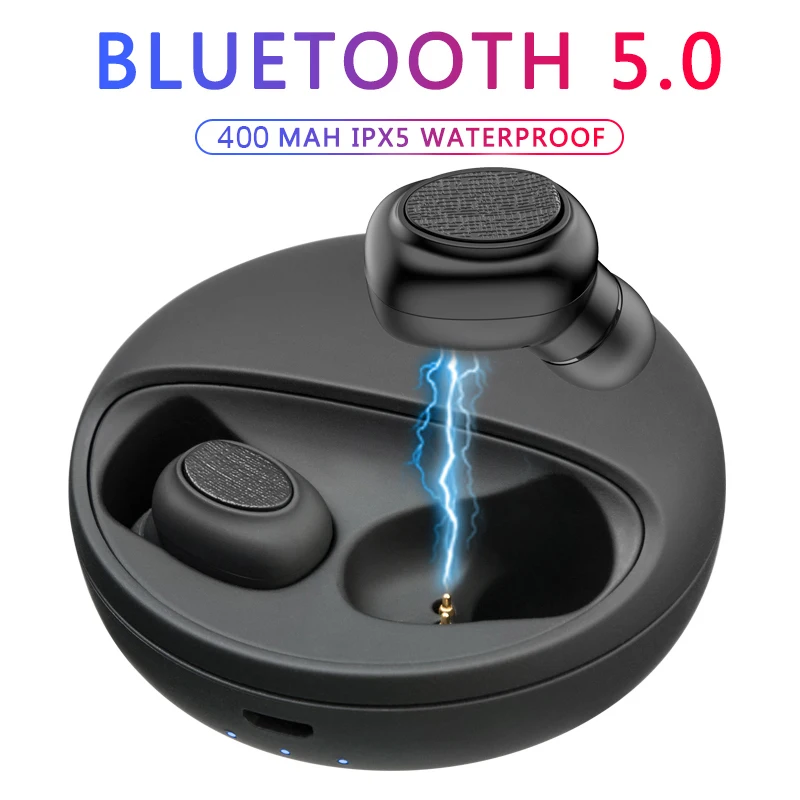 TWS Bluetooth 5 0 беспроводные наушники спортивные гарнитура футляр для наушников