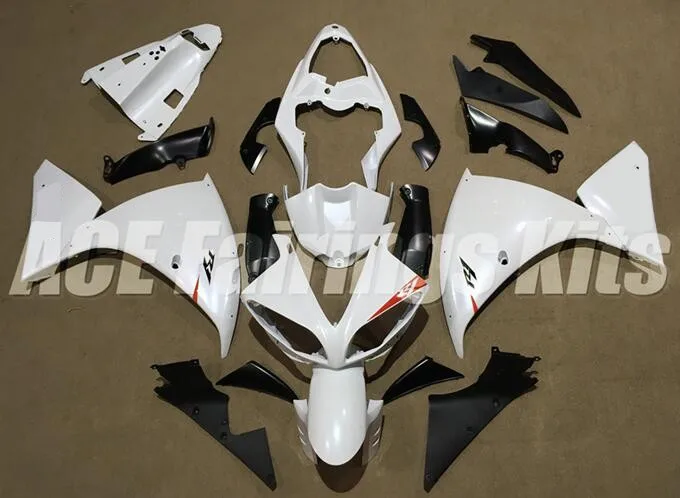 

4Gifts New ABS Motorcycle Whole Fairings Kit fit for YAMAHA YZF- R1 2009 2010 2011 09 10 11 Bodywork set white
