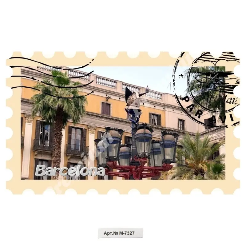 Барселона Испания Сувенирный магнит
