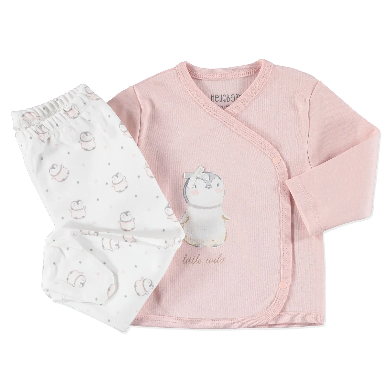 Ebebek HelloBaby/Детский костюм с пингвинами брючный комплект |