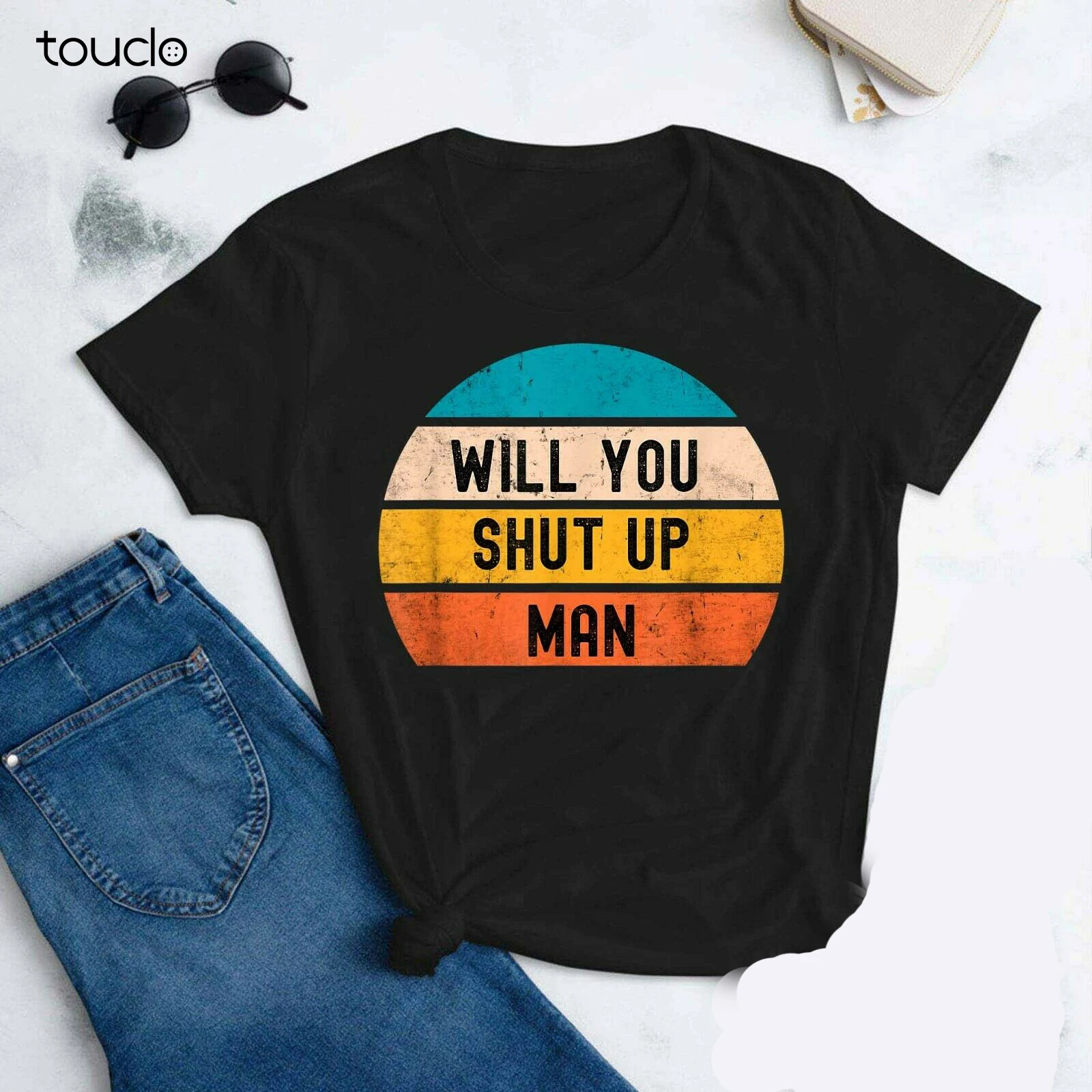 

Will You Shut Up Man Vintage Retro Political Debate 2020 T-Shirt, Unisex tee