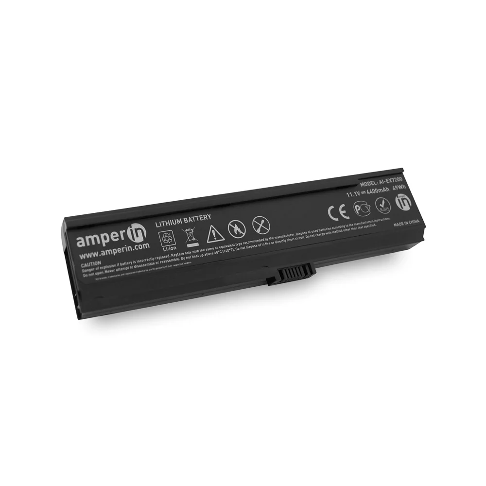 Аккумуляторная батарея Amperin для ноутбука Acer TM 7220 11.1V 4400mAh (49Wh) AI-EX7200 | Компьютеры и
